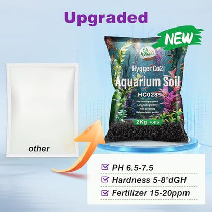 Upgraded Aquarium Soil Water Grass Mud, Ideal for Fish Tank Aquascaping Aquarium Substrate Soil for Plants and Shrimps, No Need to Wash (8.8 Pounds) - size: 8.8 Pounds