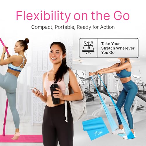 Leg Stretcher Strap with Door Anchor and Resistance Band, Splits Trainer - color: Vibrant Pink