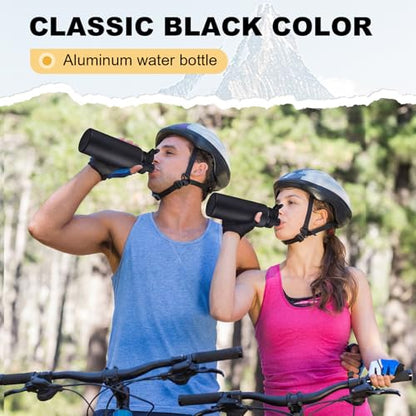Domensi Aluminum Water Bottle Bulk - color: Black 13, size: 17oz