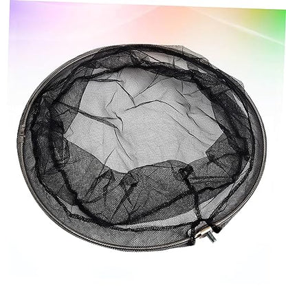 BESPORTBLE 2pcs Stainless Steel Frame 40cm Net Head Nylon Dense Hole Net Ideal for Aquarium and Outdoor Fishing