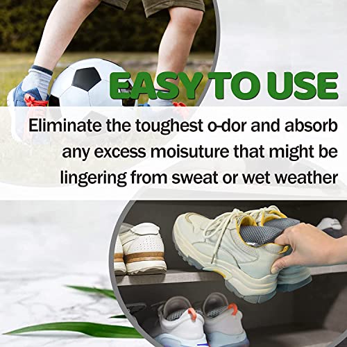 6 Pack Activated Charcoal Shoe Odor Eliminator, Shoe Deodorizer insert Bag - color: Grey 6 Pack