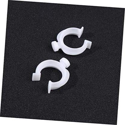 20pcs Professional Cup Clamps for Aquariums Hose Clip Fixing Bracket for Fish Tank Pump Holder Easy to Install and Uninstall - size: 3X1.6X0.5cm