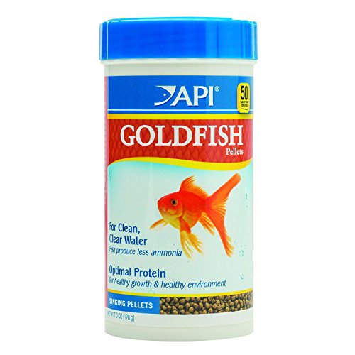 API GOLDFISH PELLETS Fish Food 7-Ounce Container - size: 7 Ounce (Pack of 1), style: Goldfish