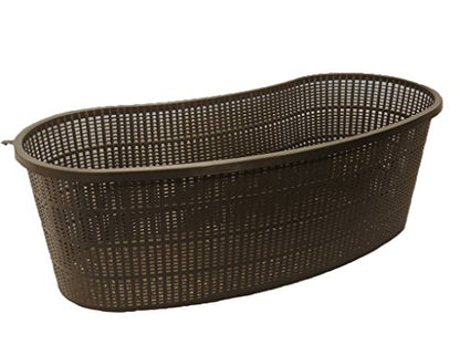 PondH2o Contour Kidney Shaped Plastic Slotted Mesh Aquatic Pond Plant Basket, 17 Inch (44cm), Value Three (3) Pack, Perfect for Lily's, Planting Pot, Baskets for Water Gardens, Aquaponics, Hydroponics