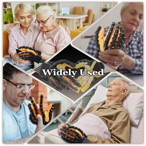 8th Generation Rehabilitation Robot Gloves For Stroke, Robotic Gloves Stroke Rehab, Hand Exercisers For Therapy, 4 Modes, Adjustable Intensity, Touch Panel. - size: Right Hand, Size-L