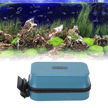 Aquarium Fish Brush Double-Sided Glass Cleaner Suspension Scraper Removal Tool for 5-15mm Glass, 60-120cm (Magnetic Brush + Ordinary Scraper)
