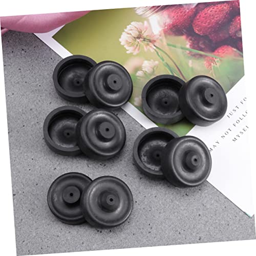 Beaupretty Aquarium Oxygen Pump Diaphragm Replacement Parts 5 Pack Silicone Membrane for Small Aquarium Air Pump - color: Black, size: 5pcs