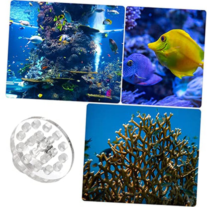 LIOOBO 2sets Acrylic Tank Base Rack for Aquarium Marine Source Decor Smooth Line 10pcs*2