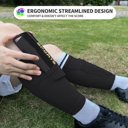 Toddler Kids Youth Soccer Shin Guards with Sleeves for Ages 3-15 - color: Black, size: M ( 3'10" - 4'5" Tall )