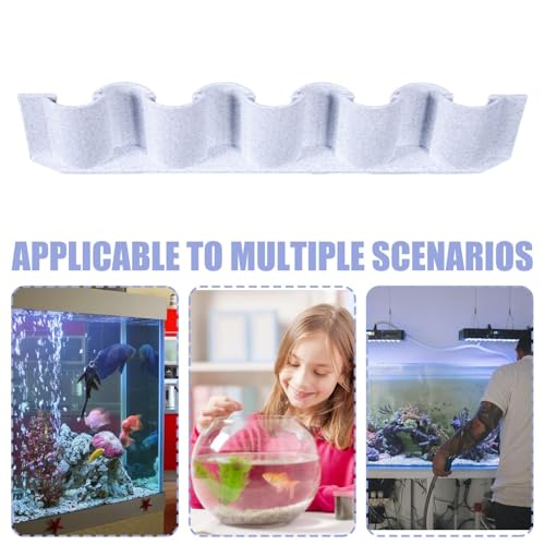 Aquarium Substrate Divider, Fish Tank Substrates Fence, 50g Board with Landscaping Design, Professional Replacement Component, Vertical Decorative Style for Home Use, Isolation Accessories for Sand