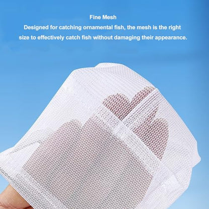 Generic Telescopic Fish Net, Stainless Steel Extendable Handle Small Fishing Net with Fine Mesh, for Aquarium Fish Tank Pond Creek Shrimp Skimming