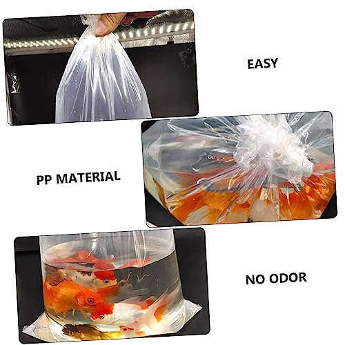 SMASOLO 50Pcs Leak Live Fish Transport Bags Plastic Bags for Shipping Display Transport Ldpe Material for Aquarium Use
