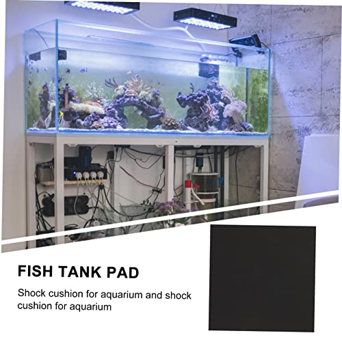 Happyyami 5pcs Insulated Pad Non- Fish Tank Mat Shock-Absorbing - Aquarium Accessory Wear- Design for Home Use Black