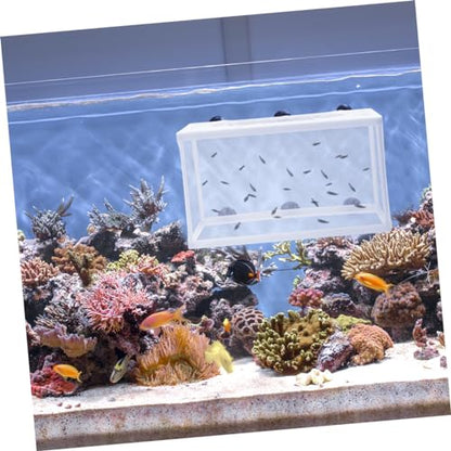 BESPORTBLE 2pcs Big Fish Breeder Net for Aquarium Tank Hatchery Incubator Suction Cups for Fish Separation and Fry Survival