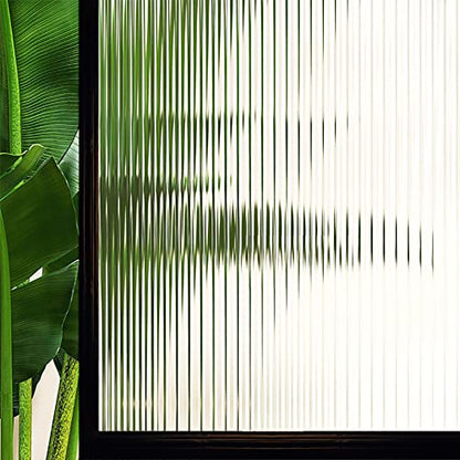 Window Glass Film, Privacy Removable Static Film, 17.5x78.7 Inch - color: B-striped, size: 17.5" x 78.7"