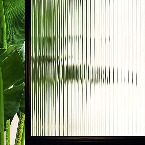 Window Glass Film, Privacy Removable Static Film, 17.5x78.7 Inch - color: B-striped, size: 17.5" x 78.7"
