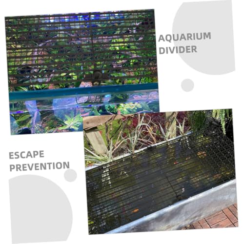 Toddmomy 4pcs Aquarium Divider Grid Plates for Betta Fish Prevent Jumping Create Separate Zones Fish Tanks Easy to Assemble Plastic Panels Cups Each