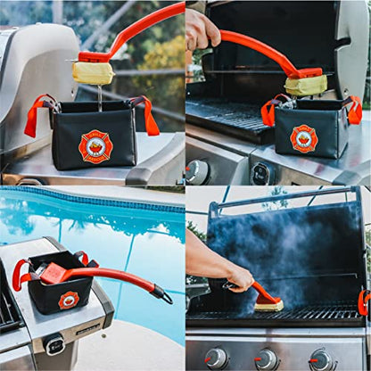 Grill Rescue Collapsible Bucket – Durable, Foldable Water Bucket for Grill Cleaning, Camping, and Outdoor Use (Dunk Tank)