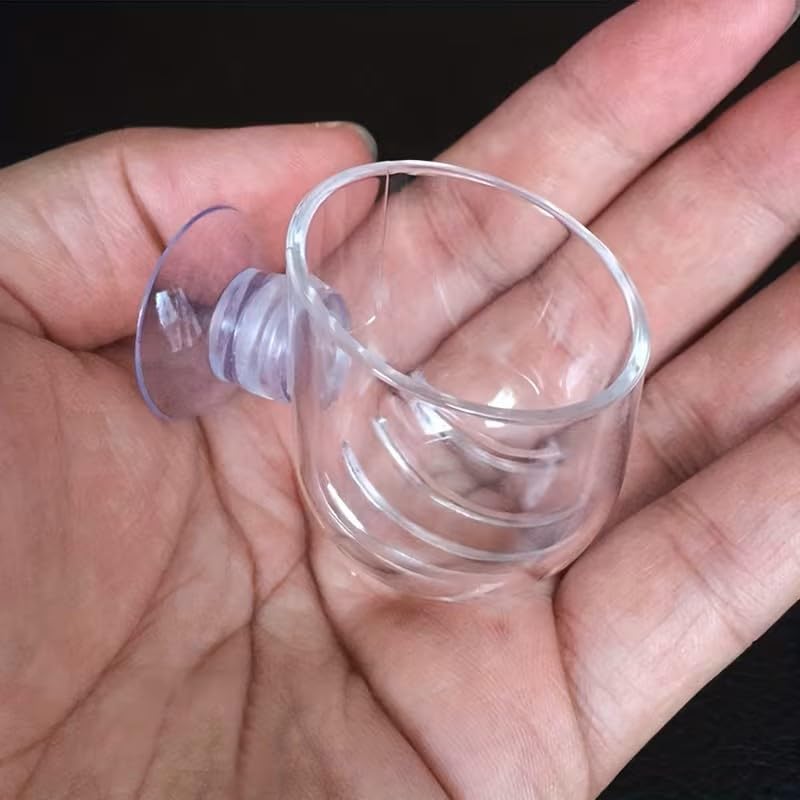2pcs Aquarium Plant Pot, Plastic Fish Tank Plants Holder Aquarium Planter - color: Clear Plant Pot