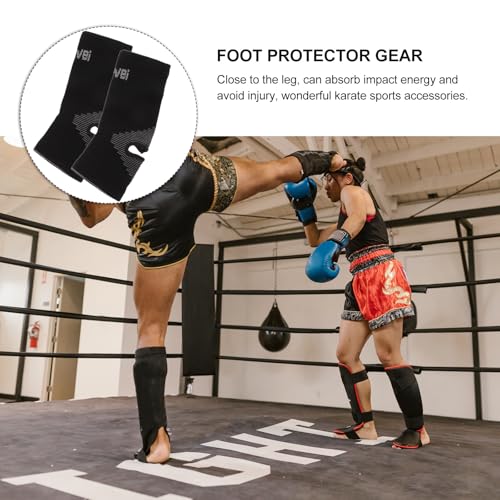 2pcs Boxing Foot Protector for Karate Practitioners, Black