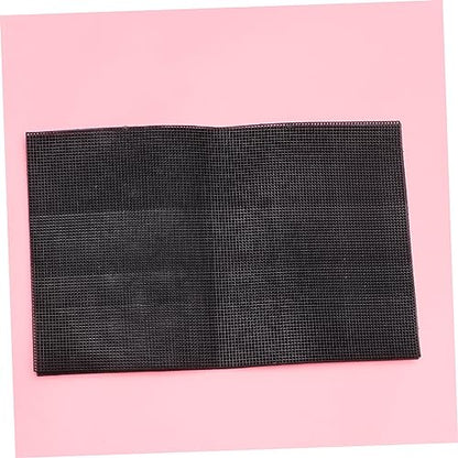 Happyyami 5pcs Plastic Mesh Grid for Projects Multi-Purpose Handmade Mesh for Fish Tank Aquariums and Crafting Black - color: Black
