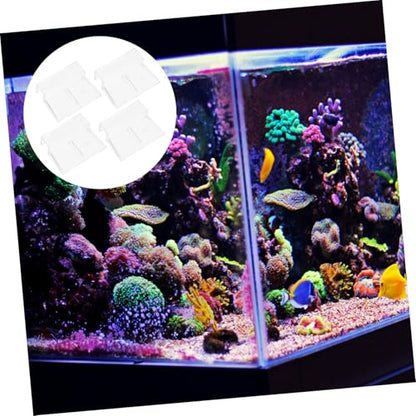 4pcs Sturdy Acrylic Fish Tank Lid Support Holders for Easy Installation Suitable for Aquariums and Turtle Tanks Great Fish Accessory for Heat Preservation