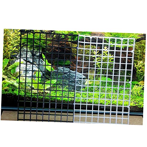 Aquarium Isolation Panel Lattice Plate Transparent Sections with Random Color Suction Cups Easy to Install Dividers for Fish Tank Breeding and Separation