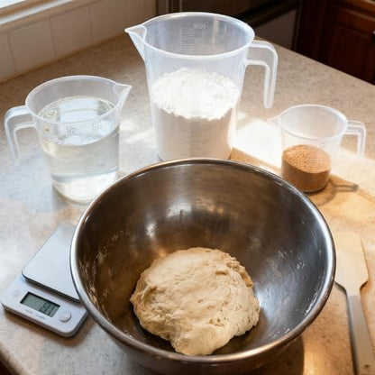 Multi-Purpose Measuring Cup Set - 1/2 Cup BPA-Free Unbreakable Plastic - Stackable Dishwasher Safe - Liquid/Solid Measurement - Kitchen Essential - size: 2-Piece Set (1/2-Cup)