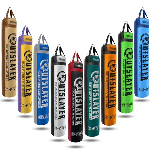 Muay Thai Punching Bag 6ft 150lbs Unfilled Made in USA - color: Custom Dual Color (DC), size: Without Bottom D-Ring
