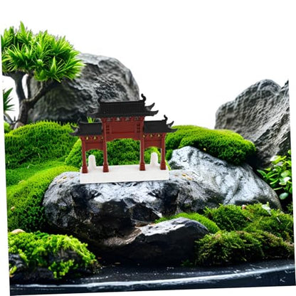MAGICLULU Mini Chinese Bridge Ornament for Aquarium Japanese Style Fish Tank Decor Zen Home Decor DIY Terrarium Accessory