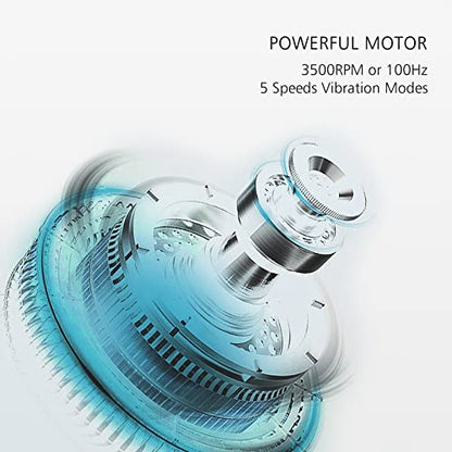 2" Mini Massage Ball, 5 Speeds Vibrating Massage Roller Ball for Palm, Hand, Foot, Leg, Neck, Back, Trigger Point Muscle Therapy Ball for Myofascial Release, Plantar Fasciitis Relief, Blue - color: Blue
