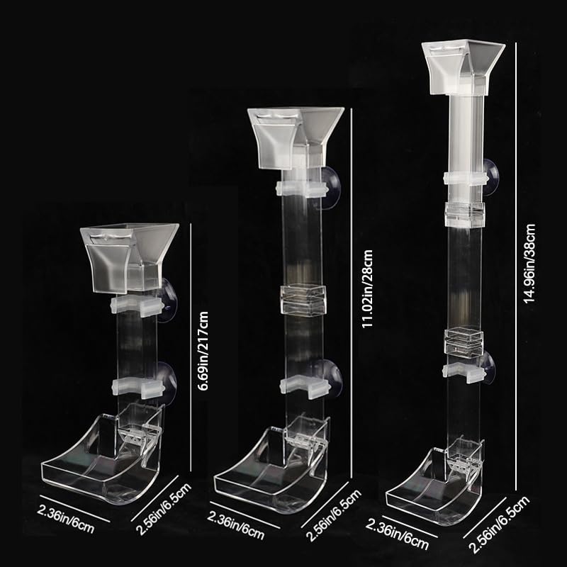 1PC Aquarium Transparent Feeding Tube Set Acrylic Aquarium Feeder Shrimp Feeder Feeding Container Accessories Tools（28cm）