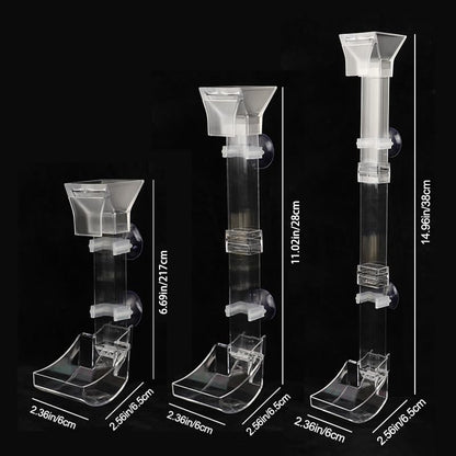 1PC Aquarium Transparent Feeding Tube Set Acrylic Aquarium Feeder Shrimp Feeder Feeding Container Accessories Tools（28cm）