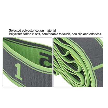 Topyond Numbered Stretch Band Strap - Elastic Stretching Strap for Exercise | Fitness, and Workout - Improve Flexibility and Mobility