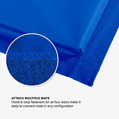 We Sell Mats Folding Exercise Mat - 2" Thick X-Large 4x8' - color: Blue