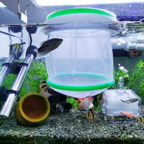 Aquarium Breeder Net Double Layer Nylon Hatchery for Fish Breeding Isolation Feeding Injured Fish 7.87x5.91inch