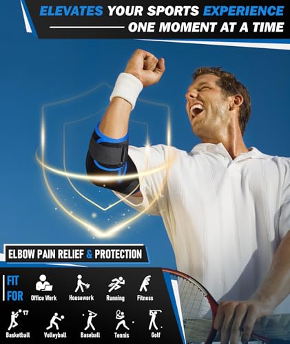 Elbow Brace for Tennis Elbow & Tendonitis,Golfer's Elbow Wraps