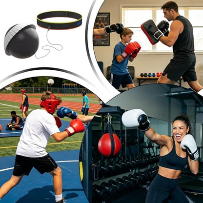 Boxing Ball Adjustable Fun Punching Toys - color: Black