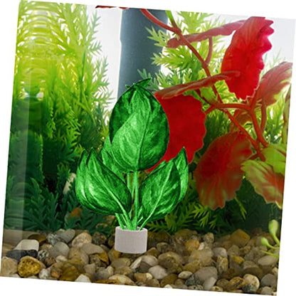 12Pcs Ceramic Aquarium Plant Holders Fish Tank Weights for Water Plants Fixing Rings Underwater Shelter for Small Fish and Shrimp