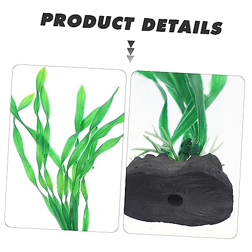 10pcs Decorative Aquarium Plants Natural-Looking Fake Grass for Fish Tank Decoration Desktop Aquarium Accessory for Enhancing Aquatic Environments