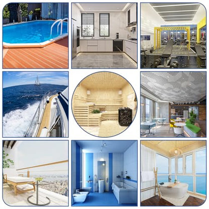 12PCS Drainage Interlocking Floor Tiles 11.8" x 11.8", Modular Interlocking Cushion Soft PVC Floor Non-Slip Splicing Waterproof Mat for Pool, Shower, Patio, Balcony, Bathroom, Kitchen, Yard（Grey）