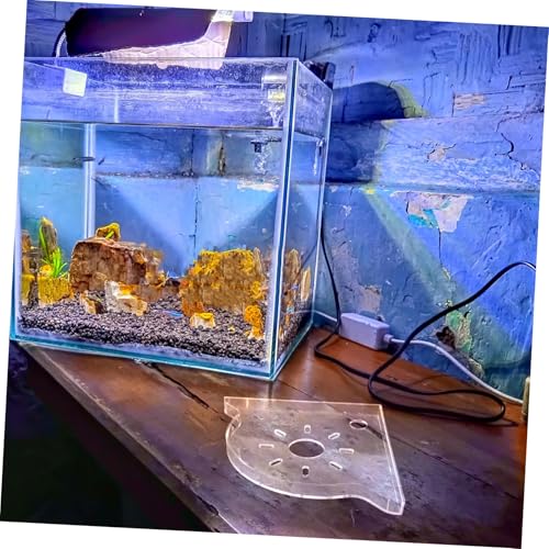 Cabilock Plant Holder for Aquarium Multi Functional Triangle Fish Tank Corner Shelf Space Saving Storage Stand for Fish Food Supplies Stable Organizer for