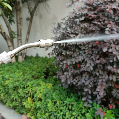 Universal Replacement Sprayer Wand, Stainless Steel with Shut Off Valve, Metal Finish, 1/4" & 3/8" Brass Fittings, Garden Spray Nozzle Set with Hose Clamps & Teflon Tape (29'' Sprayer Wand) - style: 29'' Sprayer Wand