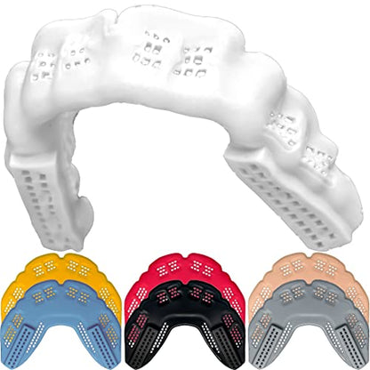 Bulletproof MMA & Boxing Mouth Guard: Thinnest Most Breathable Mouthguard! - color: Clean White, size: FIGHTING