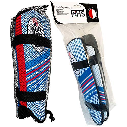 Field Hockey Shin Guards Force Symphony Colors White Blue Teal Blue Sizes Small Medium Large - size: Small, style: Symphony