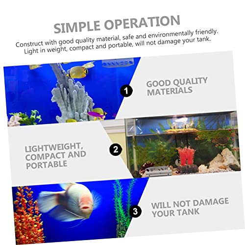 MERRYHAPY 1Pc Aquarium Tool Rack for Organizing Fish Tank Maintenance Tools Holds Scissors Tweezers Tongs and Scrapers Easy Installation and Durable Design
