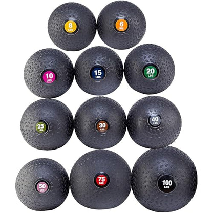 Fitvids Slam Medicine Wall Balls Workout Exercise Fitness Weighted Balls for Cross Training, Strength and Conditioning Exercises, Cardio and Core Workouts - style: 15 Pounds