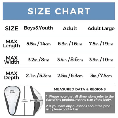 Baseball Athletic Cup Youth Boys Men Sports Protector - size: Large