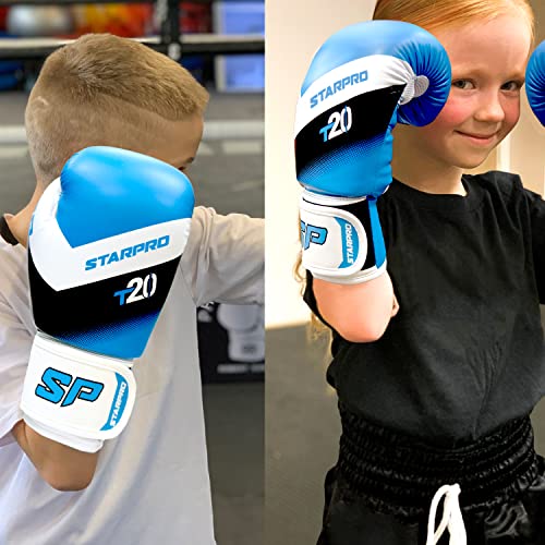 Starpro Kids Boxing Gloves – Training Gloves for Boys & Girls, 4oz & 6oz - color: Solar Blue, size: 4oz