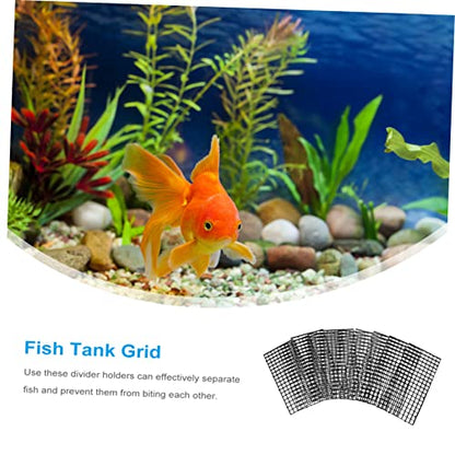 ERINGOGO 10pcs Aquarium Divider Grid Panels Fish Tank Separator for Easy Maintenance Isolation Grate for Compartmentalization